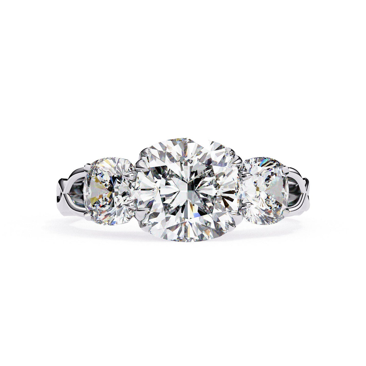 Three Stone Engagement Ring ENTH1101