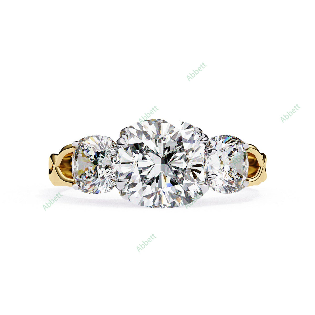Three Stone Engagement Ring ENTH1101