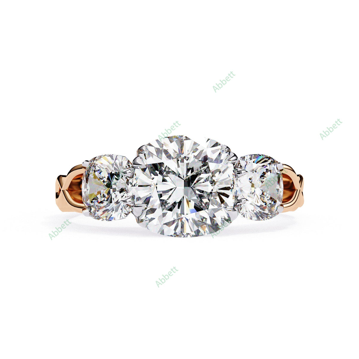 Three Stone Engagement Ring ENTH1101