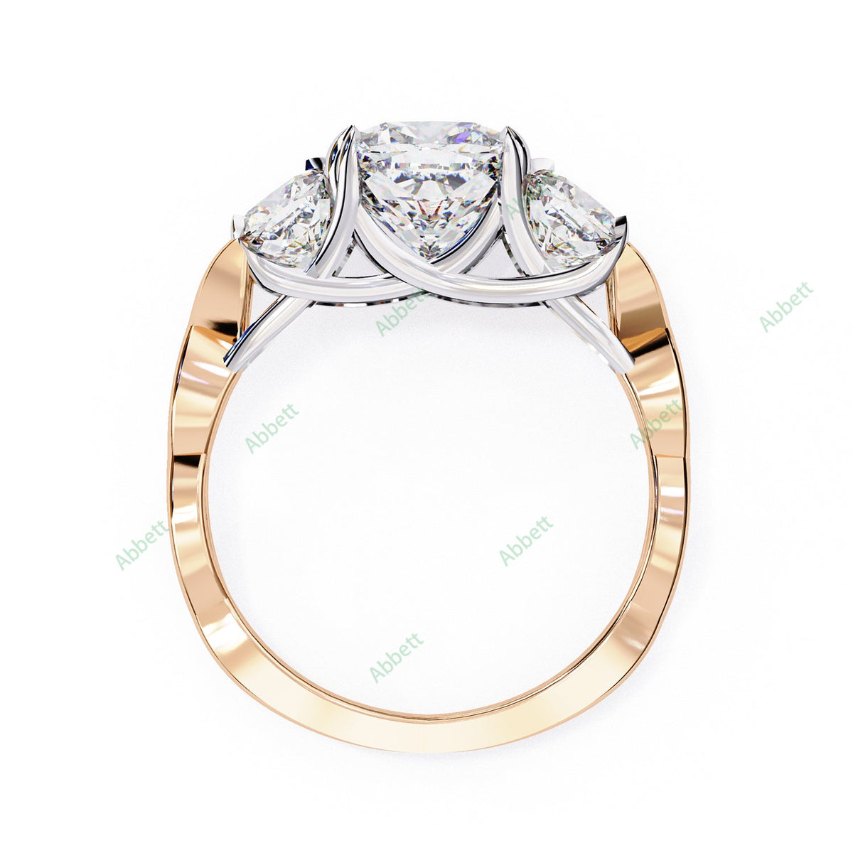 Three Stone Engagement Ring ENTH1101