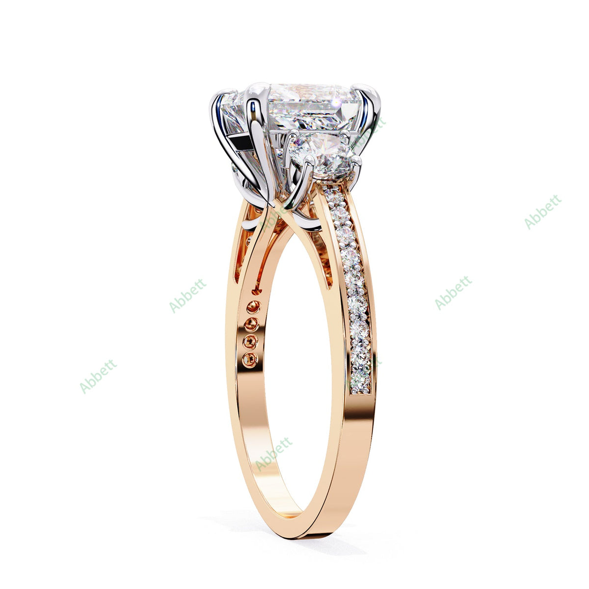 Three Stone Engagement Ring ENTH1104