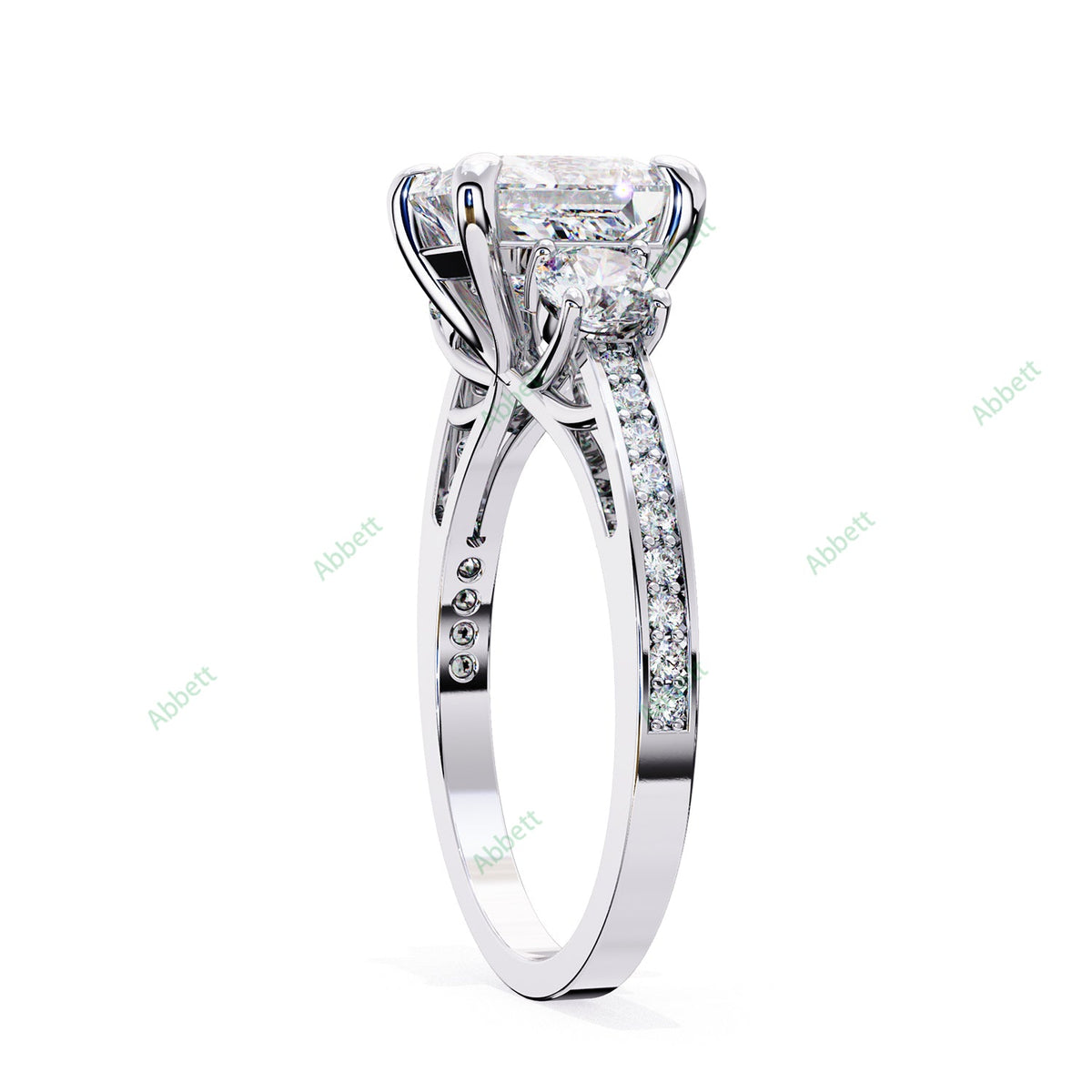 Three Stone Engagement Ring ENTH1104