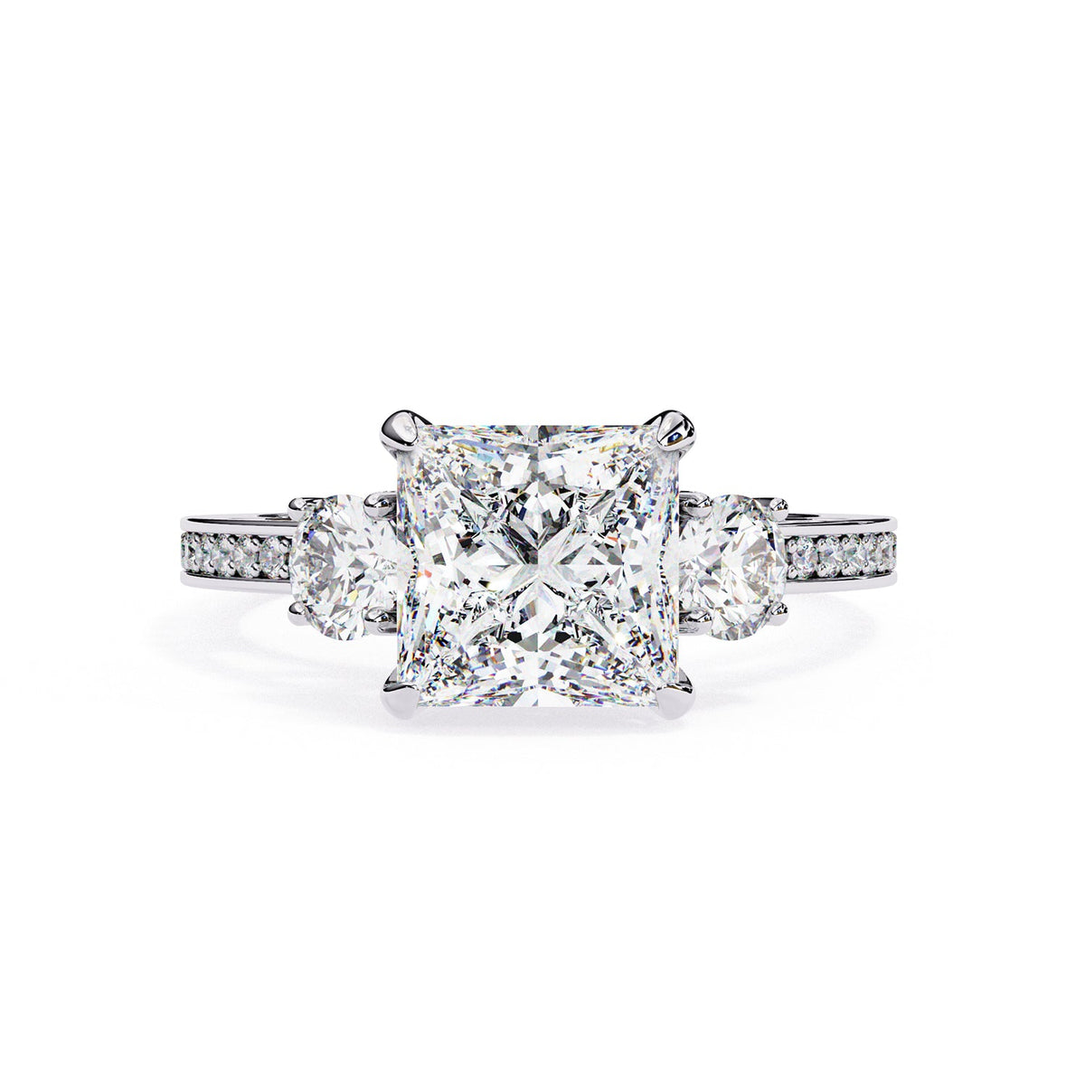 Three Stone Engagement Ring ENTH1104