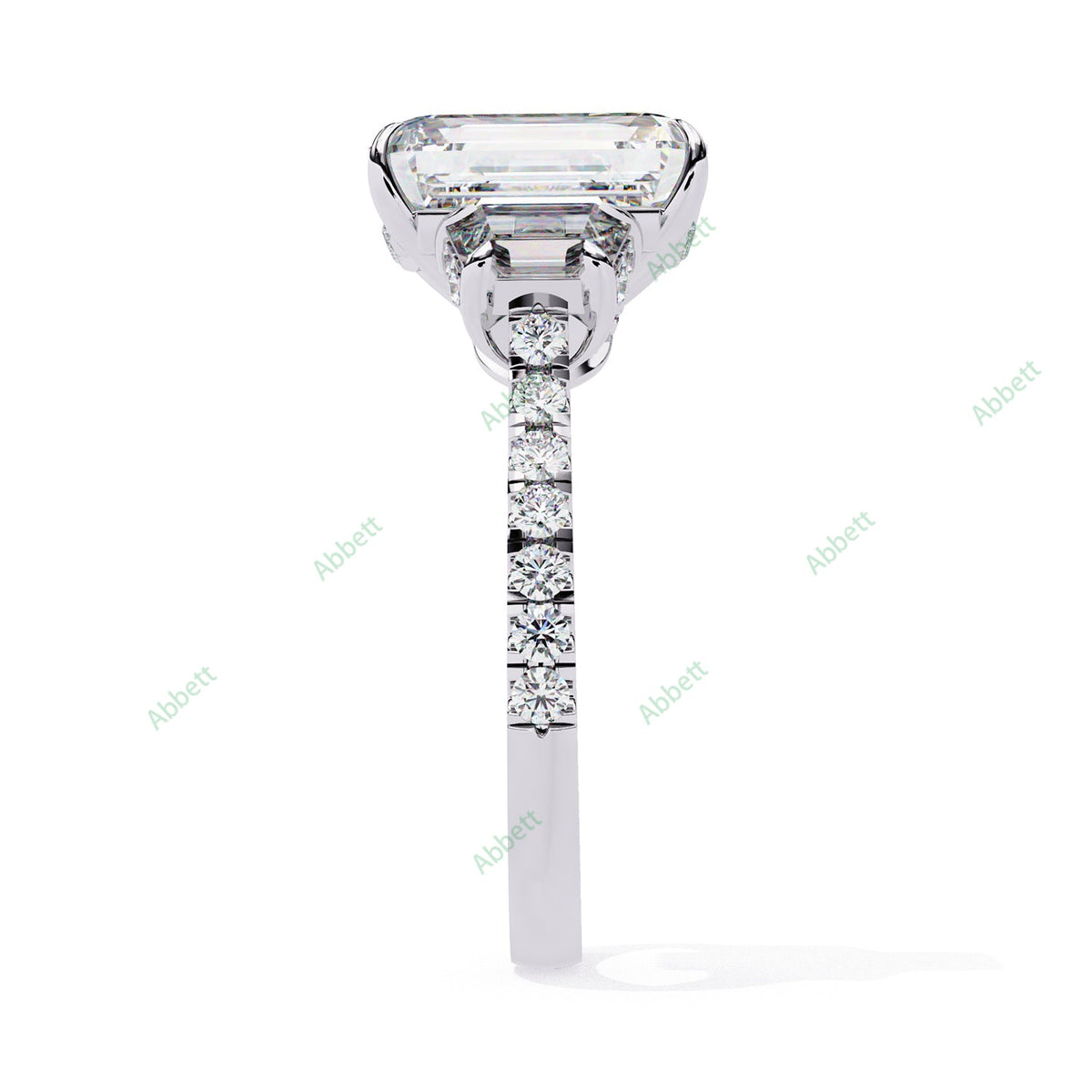 Three Stone Engagement Ring ENTH1108