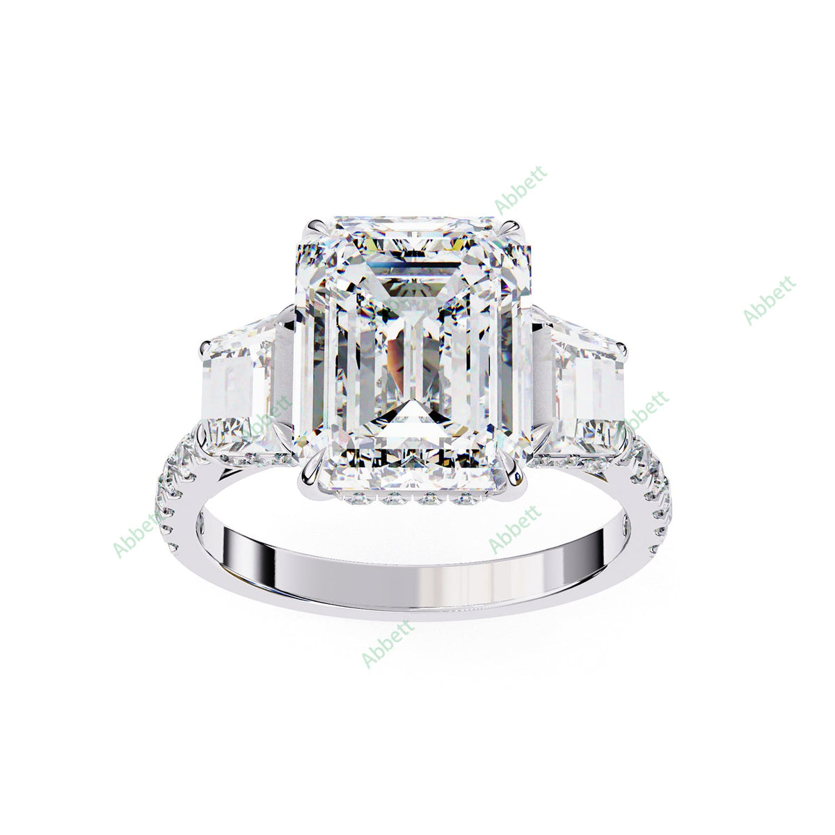 Three Stone Engagement Ring ENTH1108