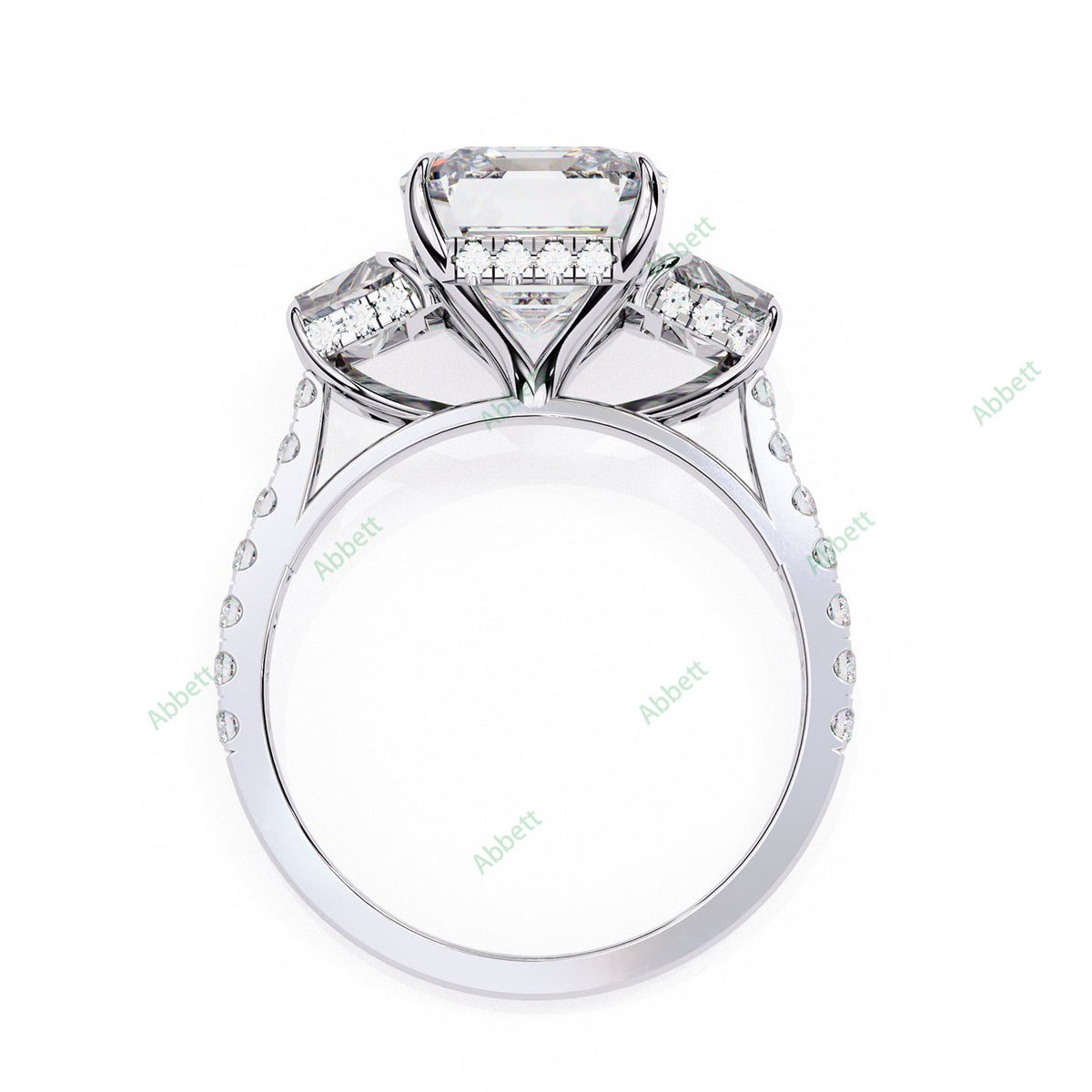 Three Stone Engagement Ring ENTH1108