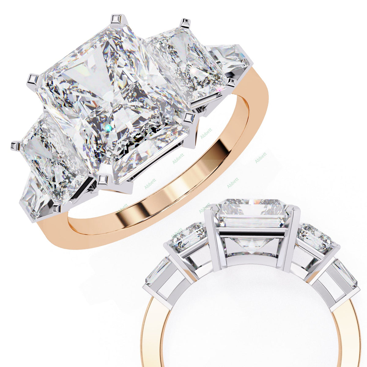 Three Stone Engagement Ring ENTH1110