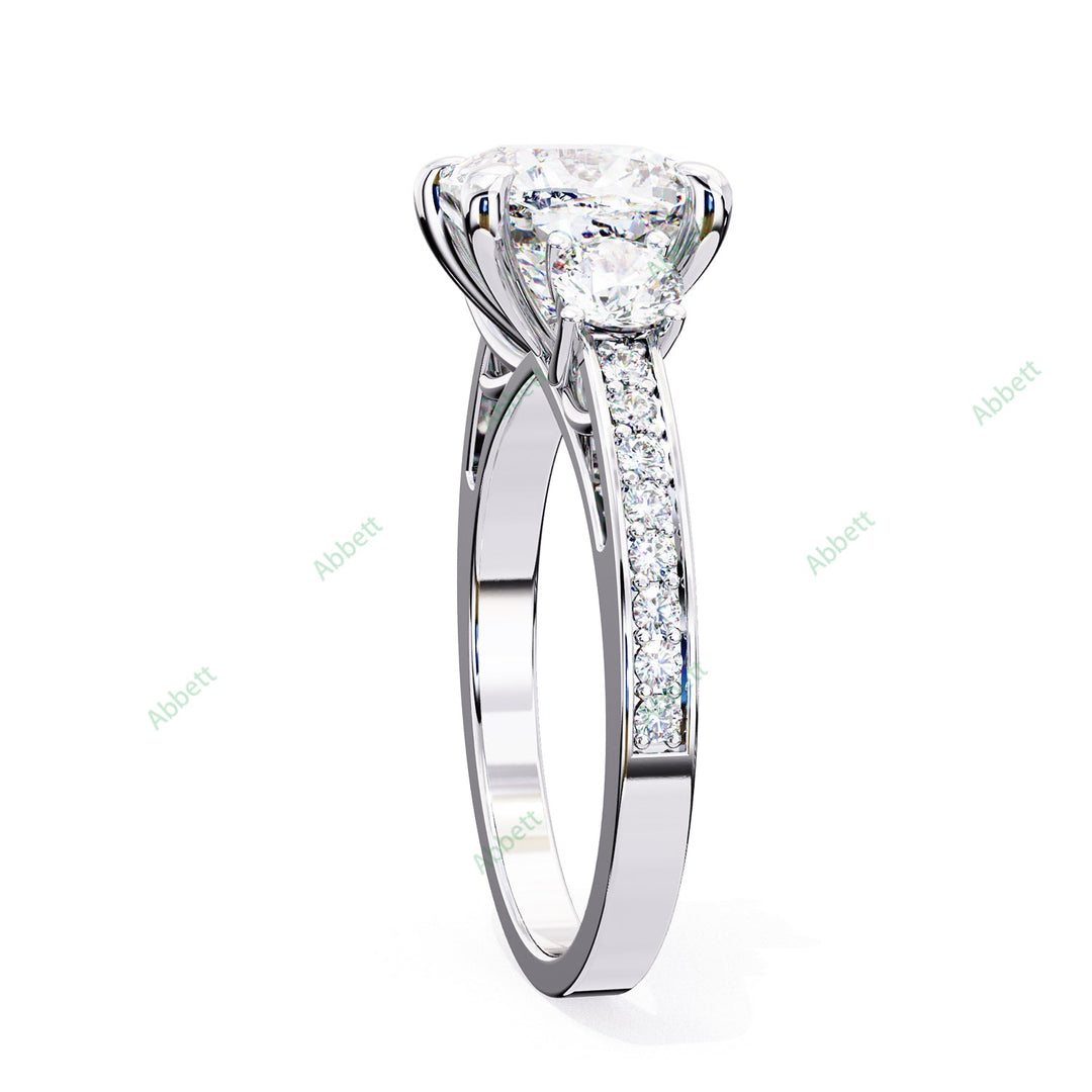 Three Stone Engagement Ring ENTH1114
