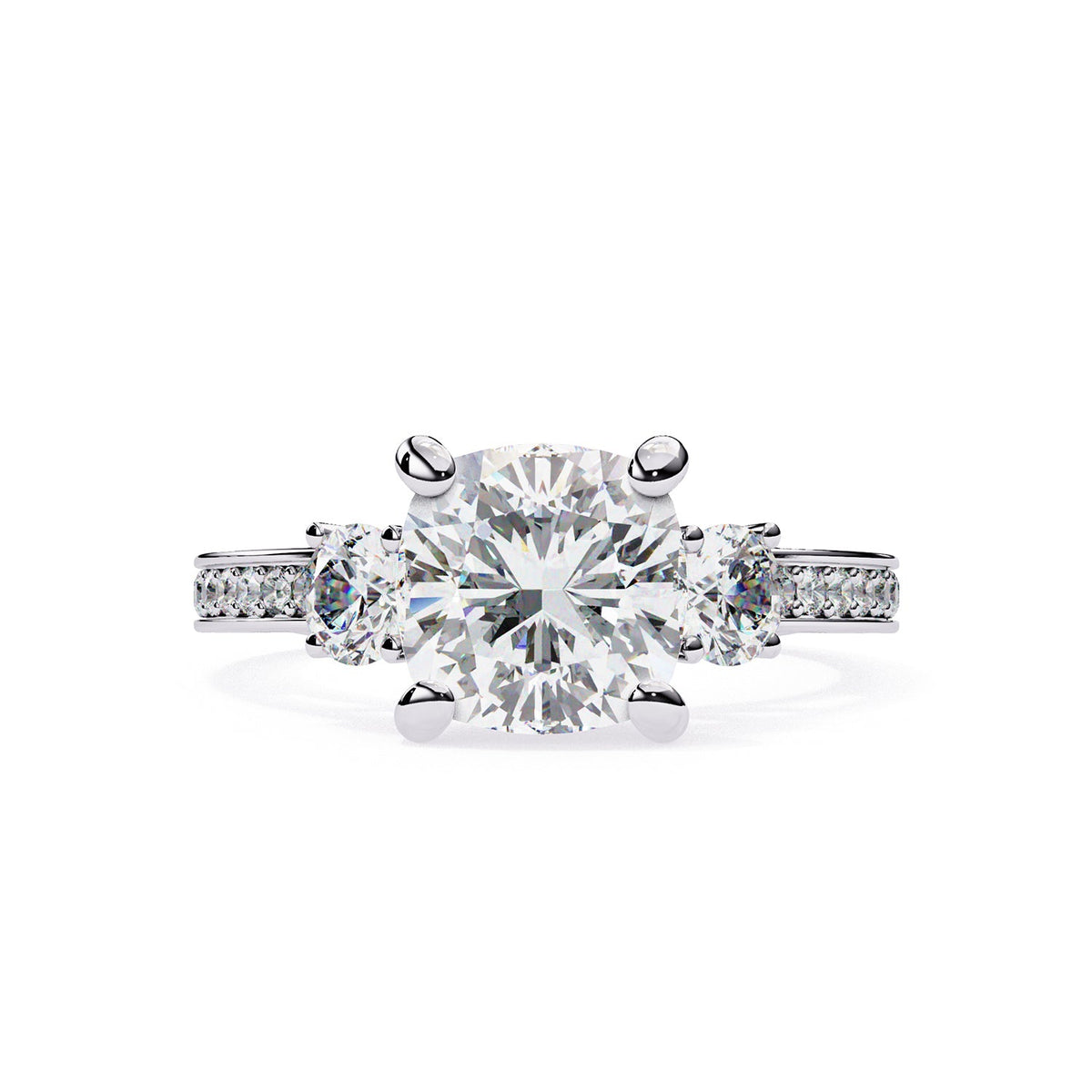 Three Stone Engagement Ring ENTH1114