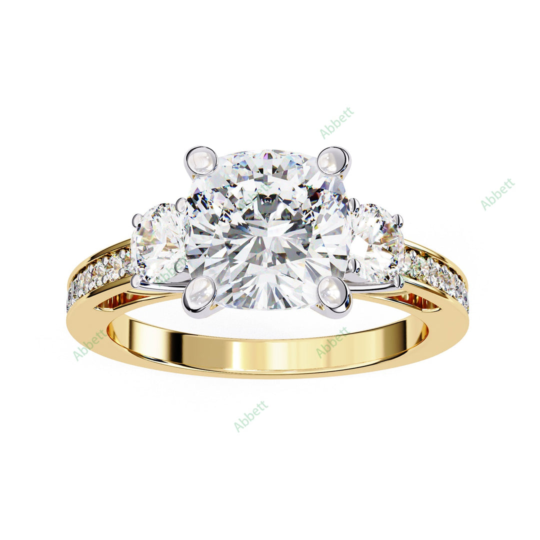 Three Stone Engagement Ring ENTH1114