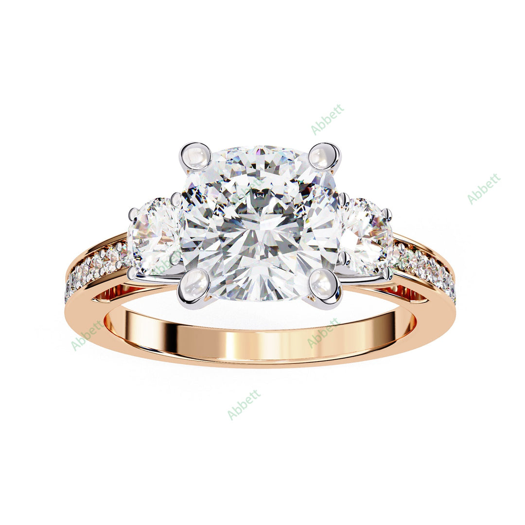 Three Stone Engagement Ring ENTH1114