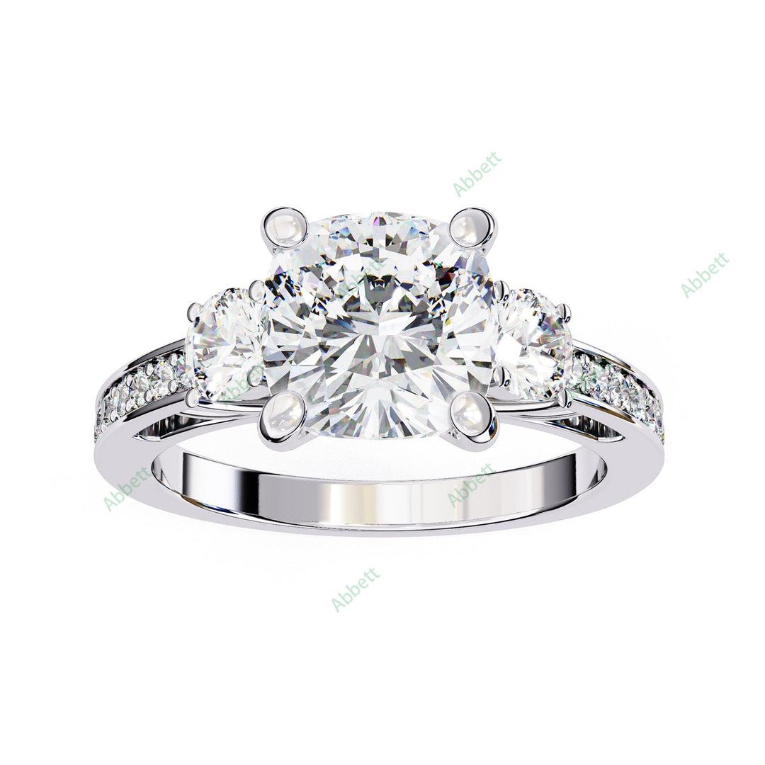 Three Stone Engagement Ring ENTH1114