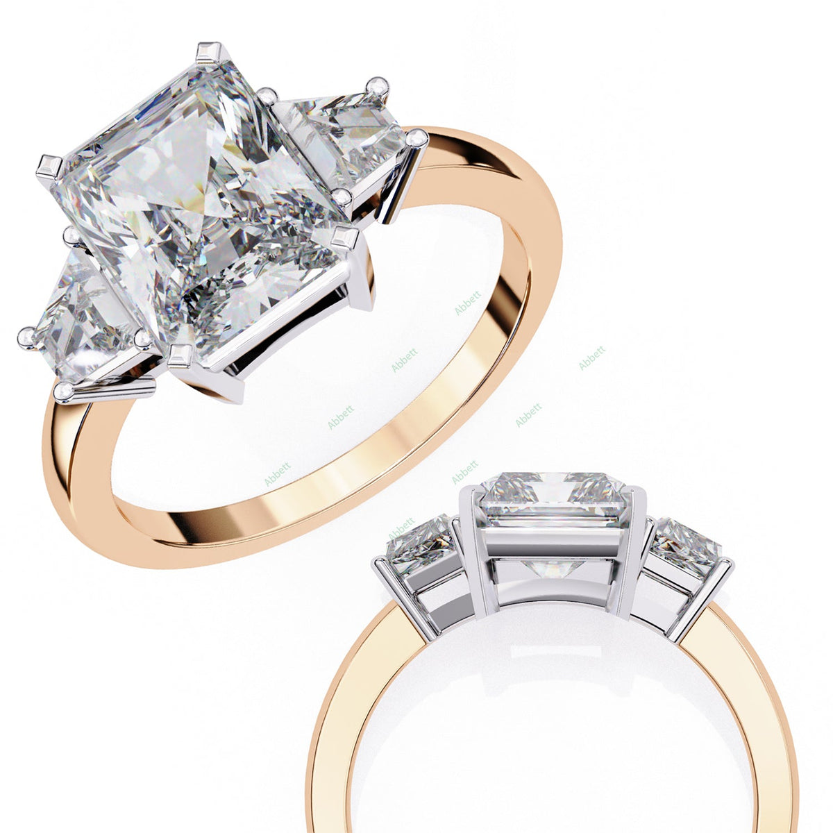 Three Stone Engagement Ring ENTH1115