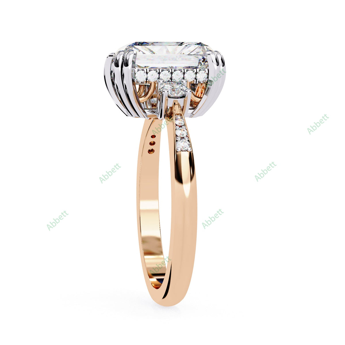 Three Stone Engagement Ring ENTH1116