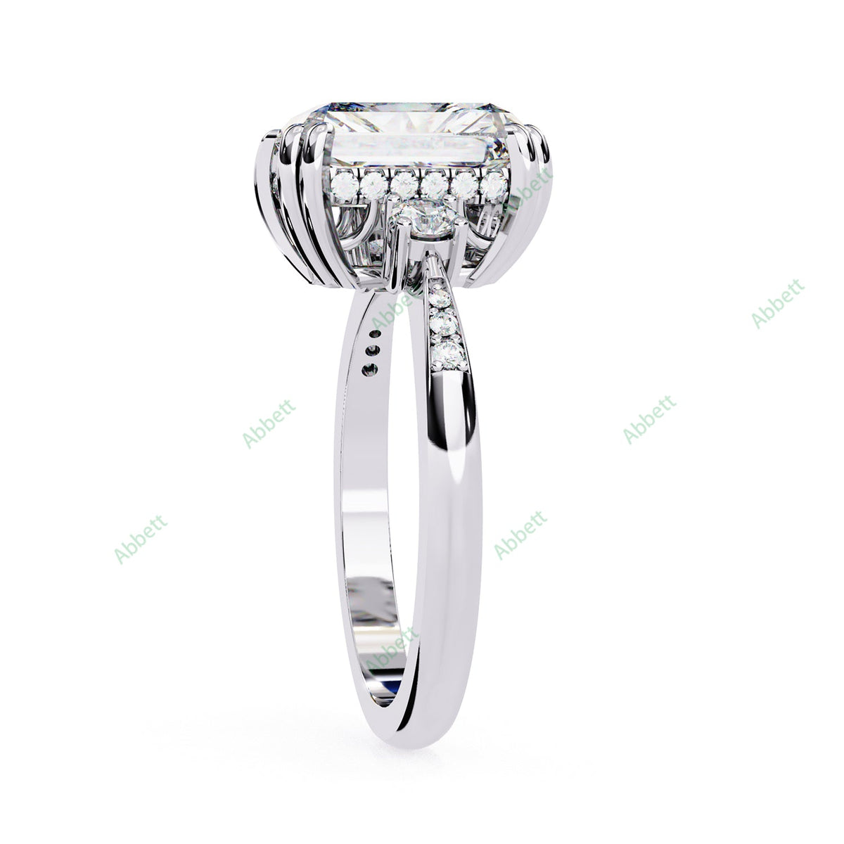 Three Stone Engagement Ring ENTH1116