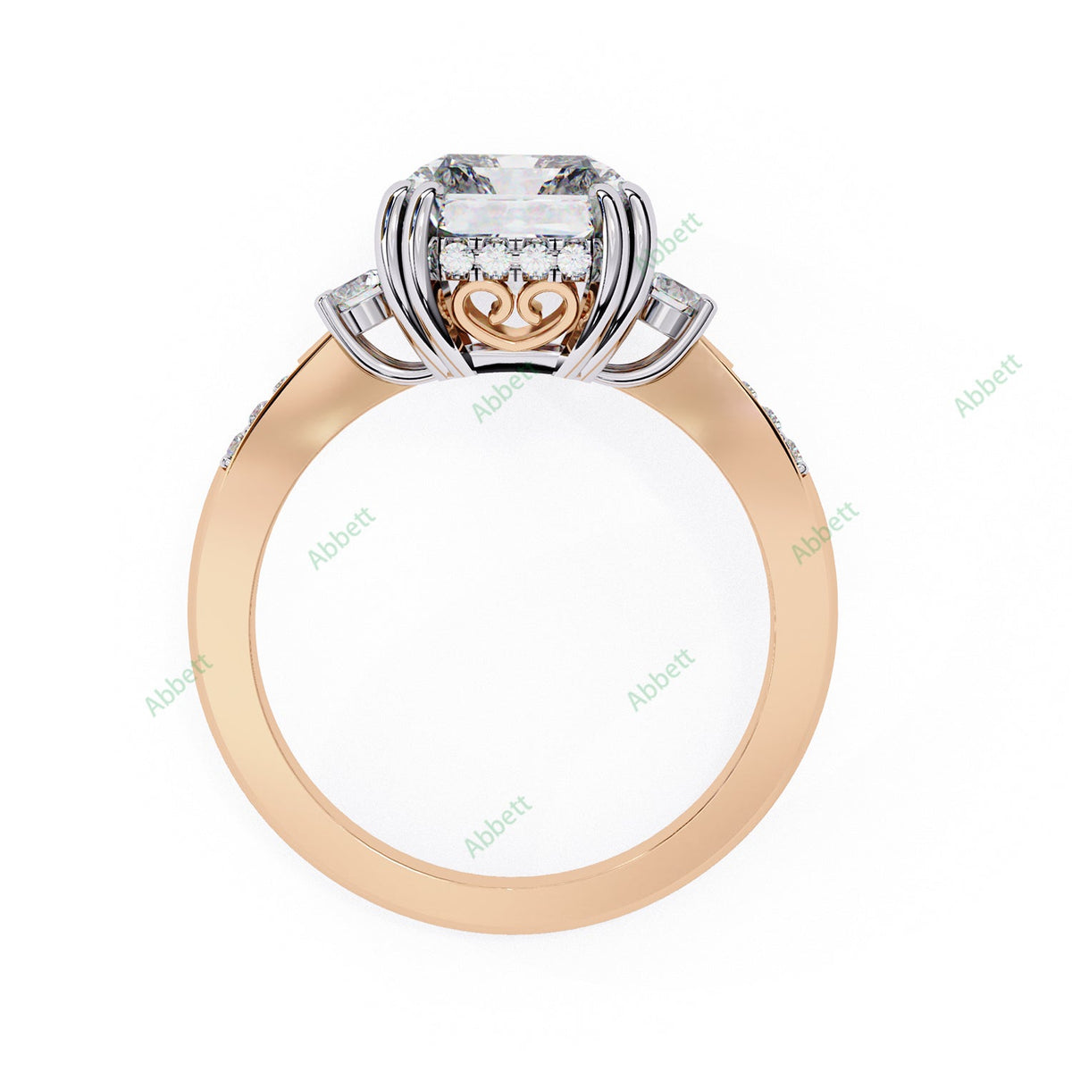 Three Stone Engagement Ring ENTH1116