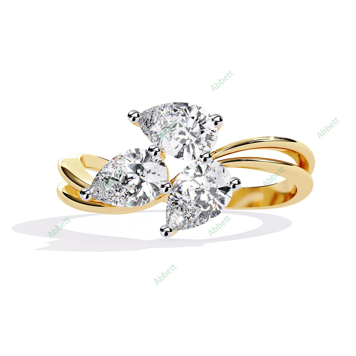 Three Stone Engagement Ring ENTH1175