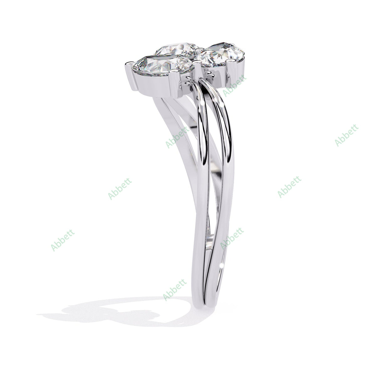Three Stone Engagement Ring ENTH1175