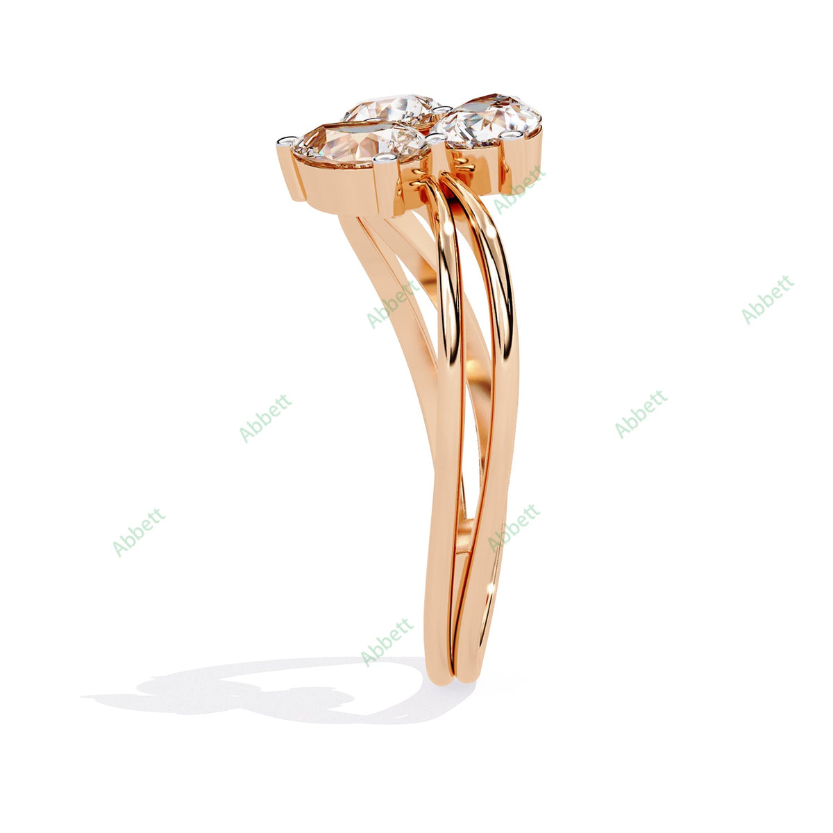 Three Stone Engagement Ring ENTH1175