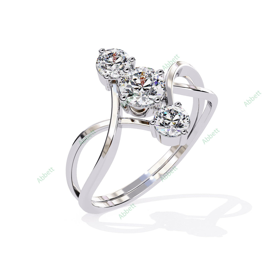 Three Stone Engagement Ring ENTH1176