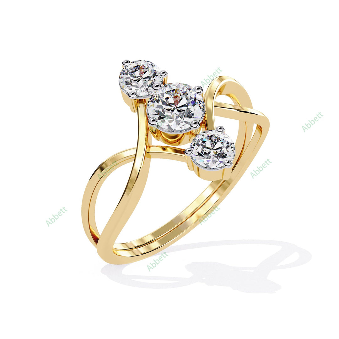Three Stone Engagement Ring ENTH1176