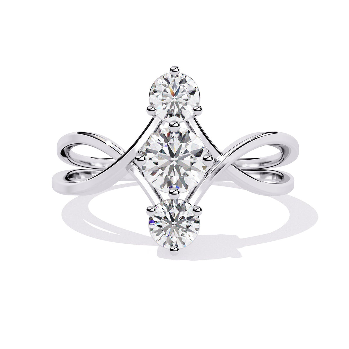 Three Stone Engagement Ring ENTH1176