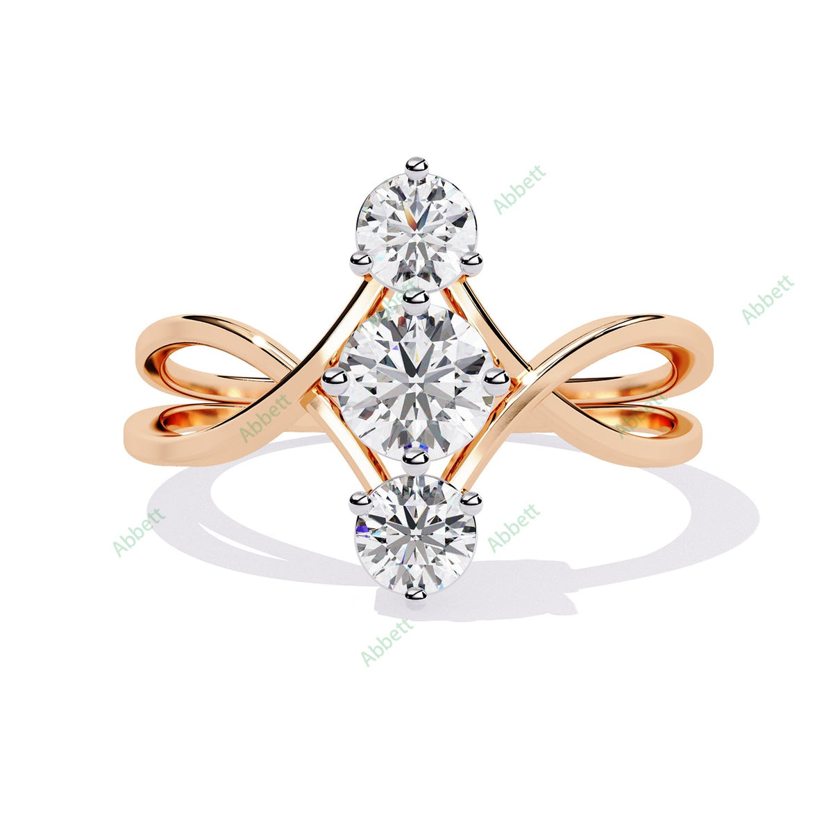 Three Stone Engagement Ring ENTH1176