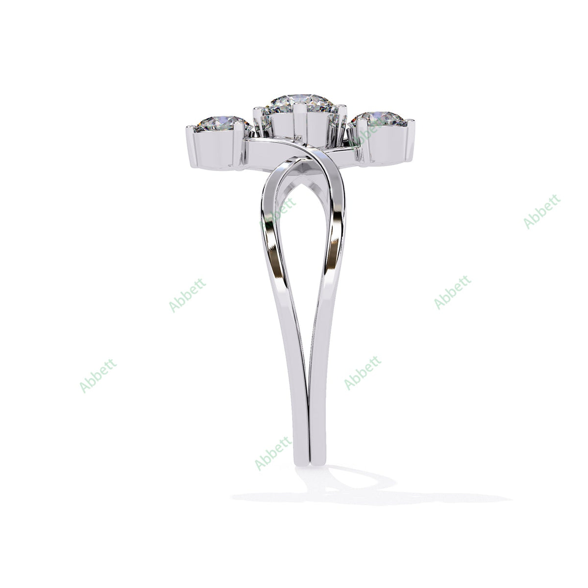 Three Stone Engagement Ring ENTH1176