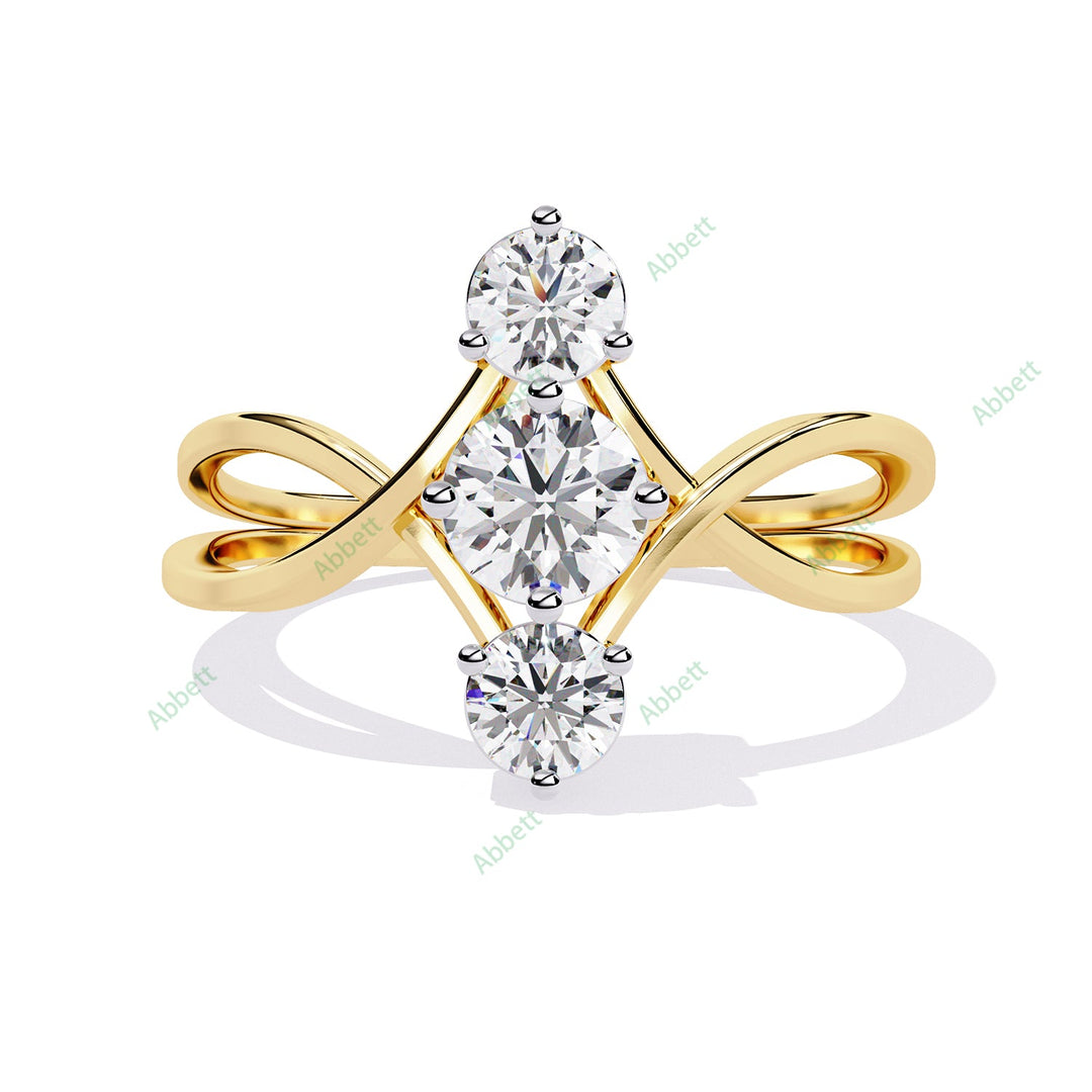 Three Stone Engagement Ring ENTH1176