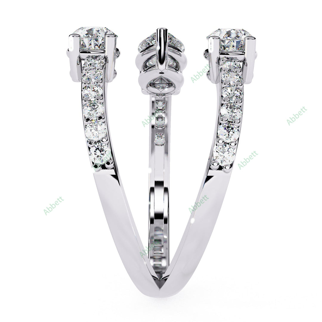 Three Stone Engagement Ring ENTH1184