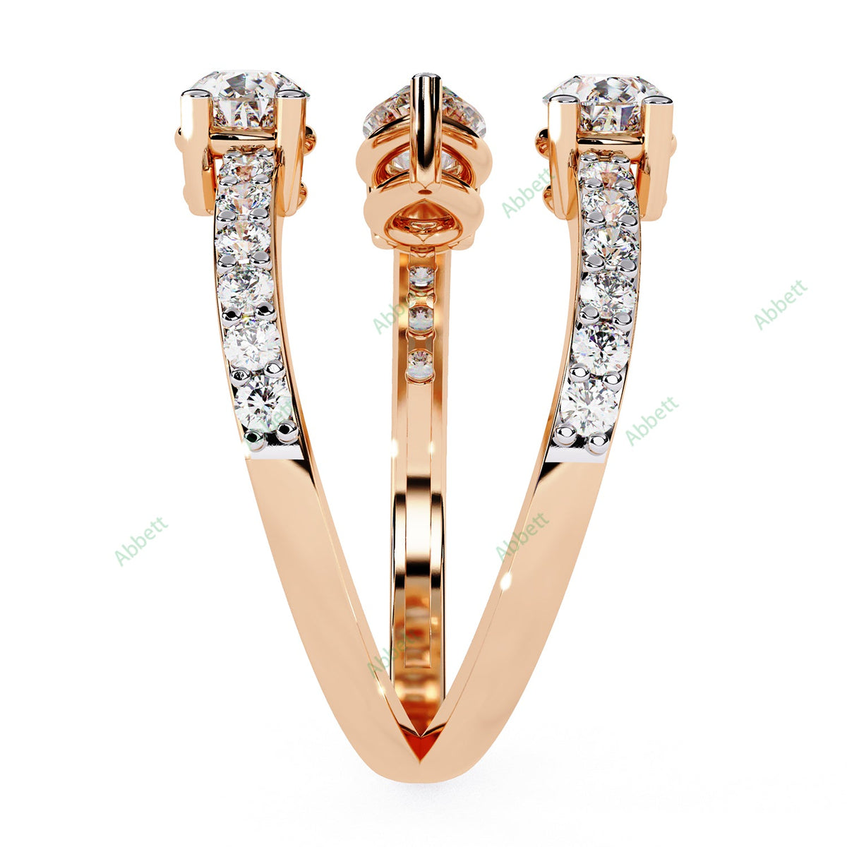 Three Stone Engagement Ring ENTH1184