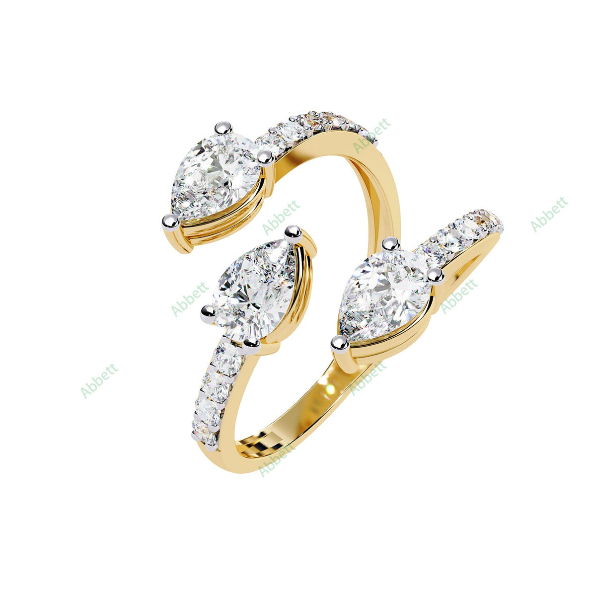 Three Stone Engagement Ring ENTH1184
