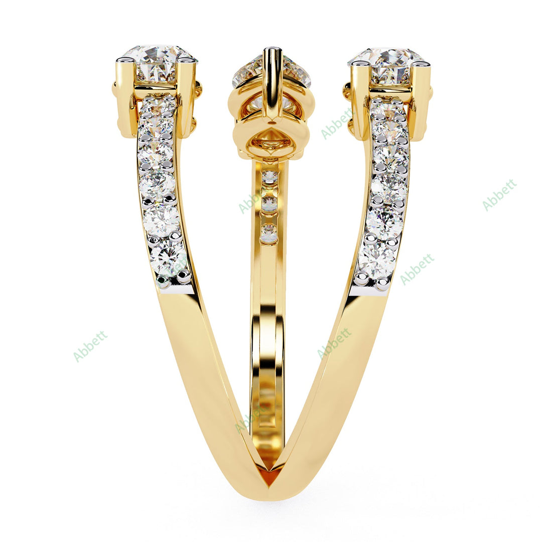 Three Stone Engagement Ring ENTH1184