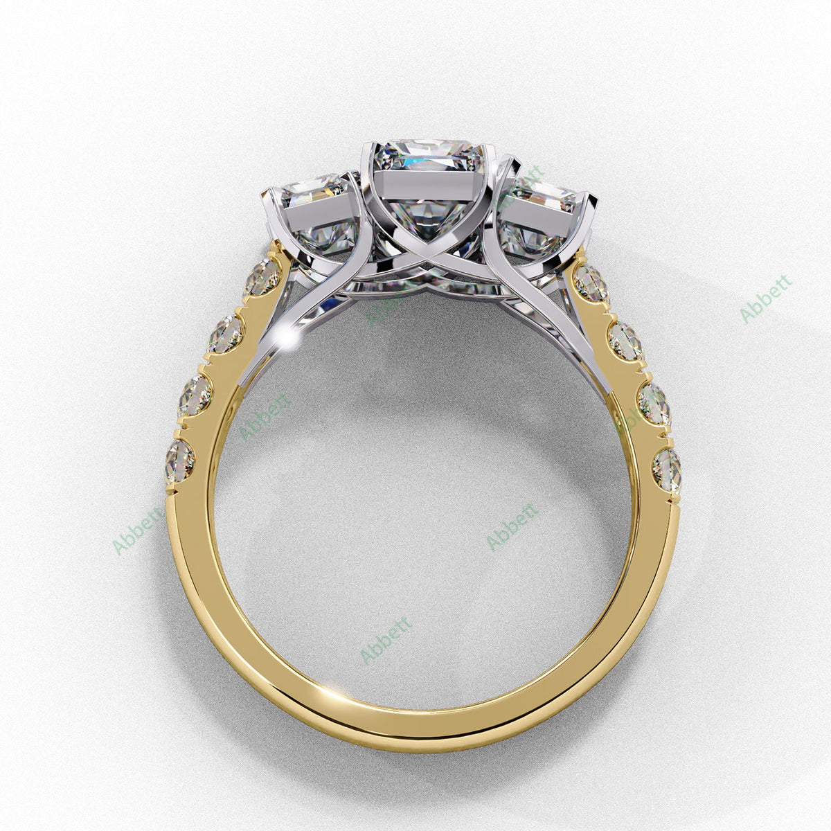 Three Stone Engagement Ring ENTH1485