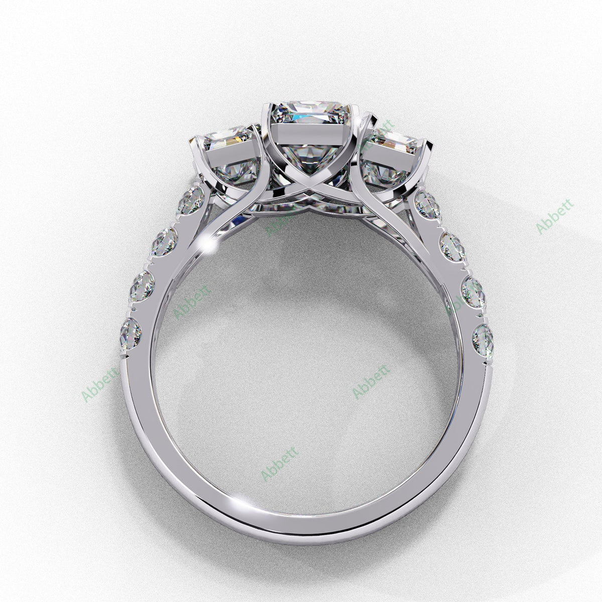 Three Stone Engagement Ring ENTH1485