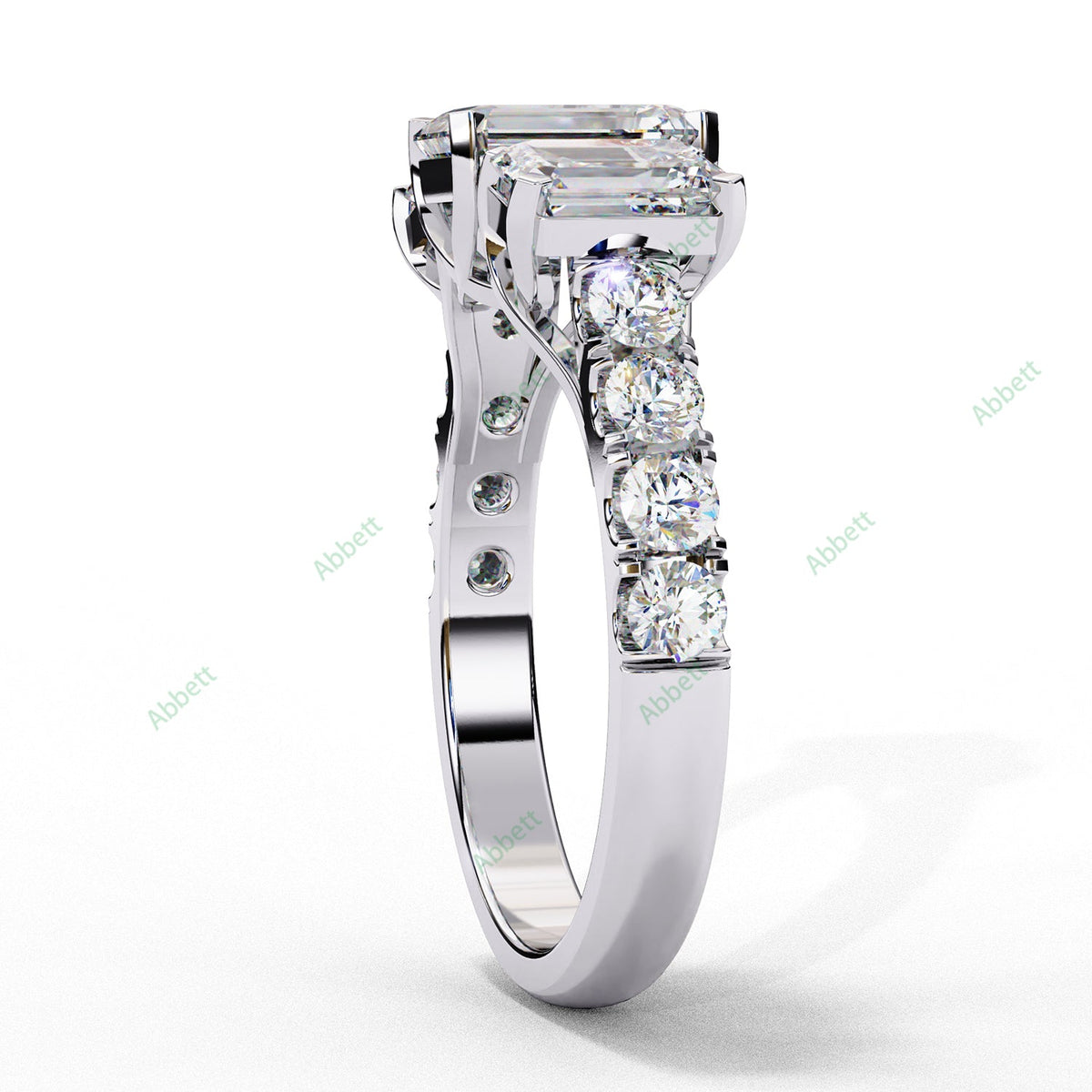 Three Stone Engagement Ring ENTH1485