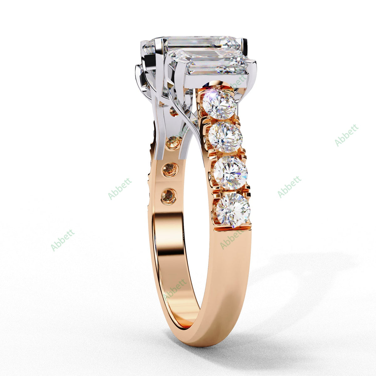 Three Stone Engagement Ring ENTH1485