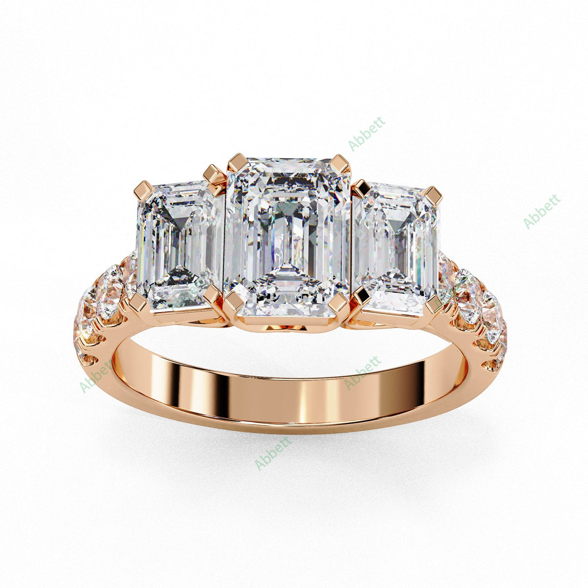 Three Stone Engagement Ring ENTH1485