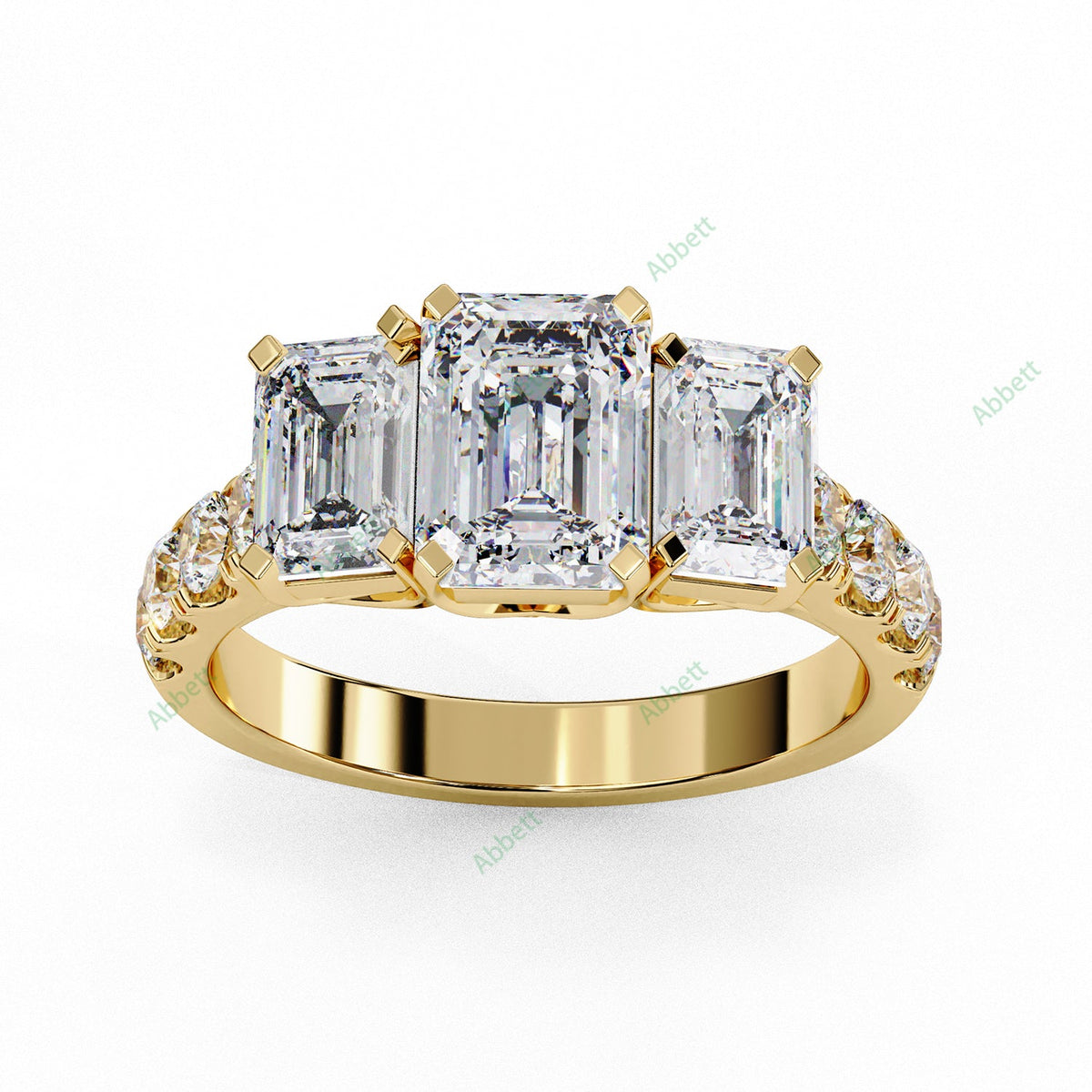 Three Stone Engagement Ring ENTH1485