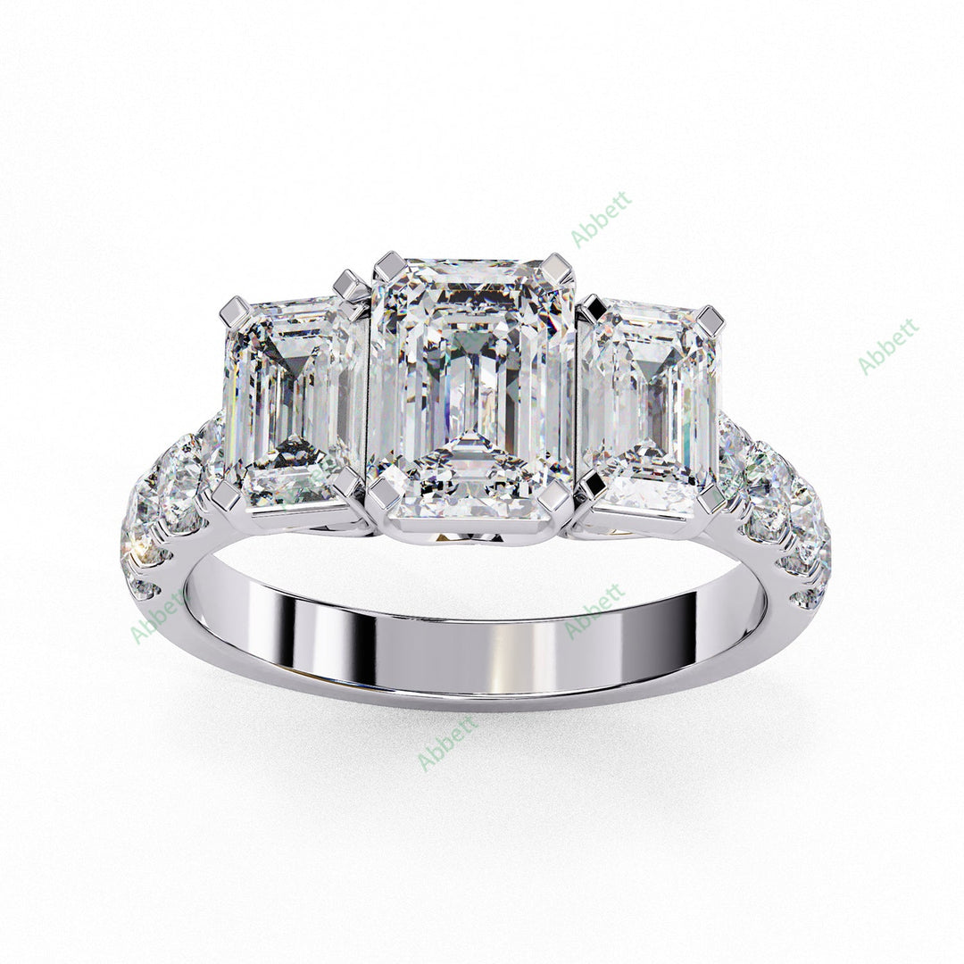 Three Stone Engagement Ring ENTH1485