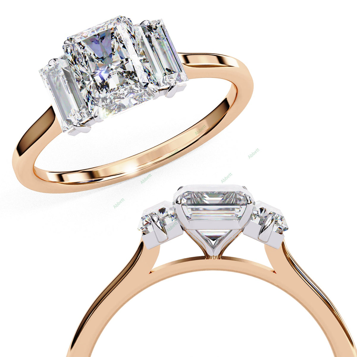 Three Stone Engagement Ring ENTH1506