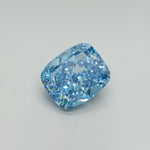 Load image into Gallery viewer, Elongated cushion lab grown blue diamond

