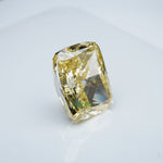 Load image into Gallery viewer, Cushion lab grown yellow diamond
