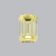 Emerald lab grown yellow diamond