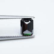 Emerald black moissanite