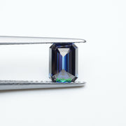 Emerald blue moissanite