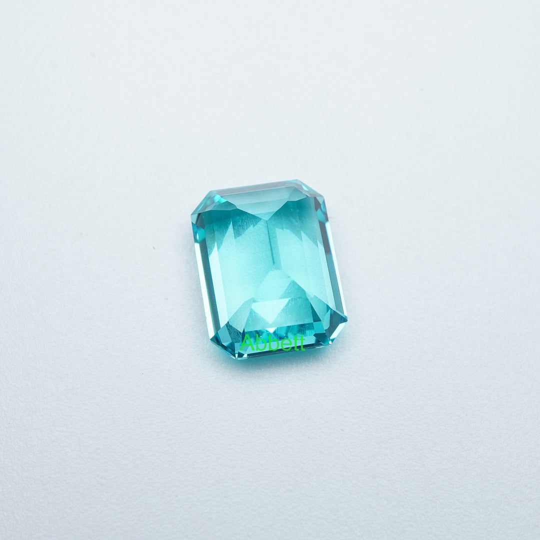 Emerald lab grown Paraiba YAG
