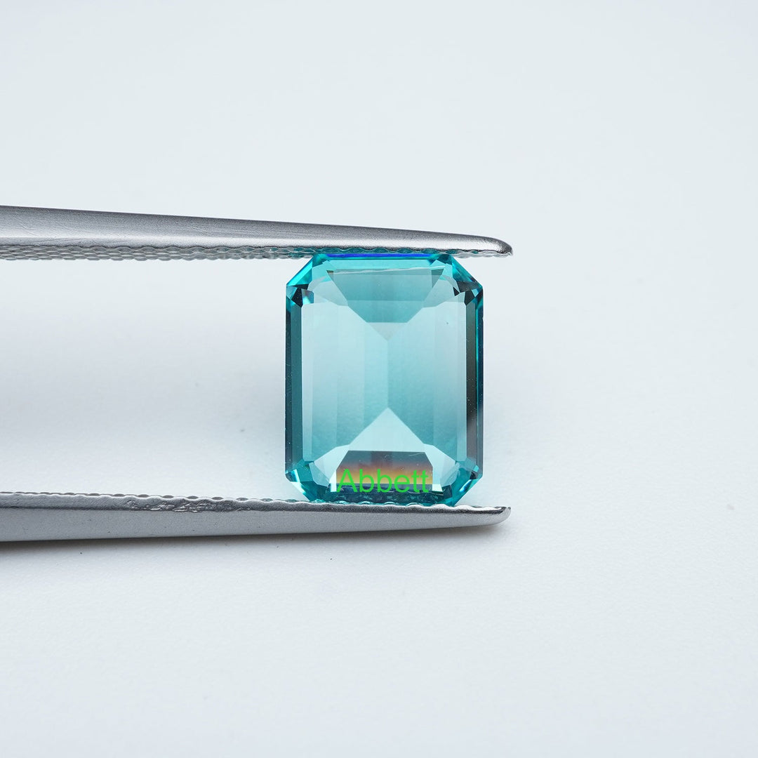 Emerald lab grown Paraiba YAG