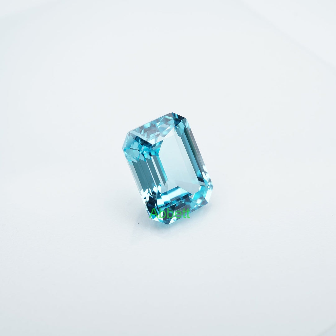 Emerald lab grown santa maria sapphire