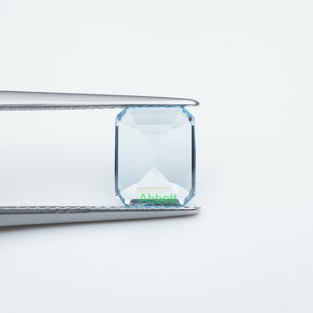 Emerald lab grown aqua sapphire